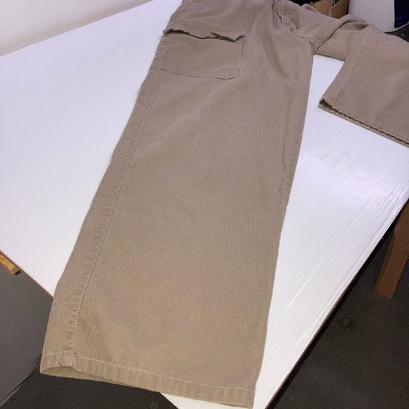 Vtg Levi's Cargo Baggy Corduroy Tan 34x31 - Picture 11 of 12